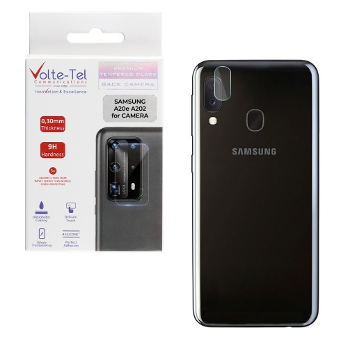 VOLTE-TEL TEMPERED GLASS SAMSUNG A20e A202 5.8" 9H 0.30mm FOR CAMERA
