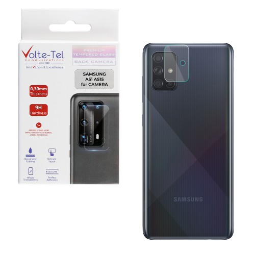VOLTE-TEL TEMPERED GLASS SAMSUNG A51 A515 6.5" 9H 0.30mm FOR CAMERA