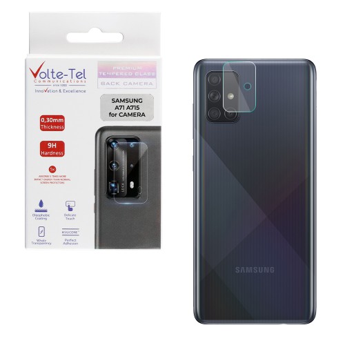 VOLTE-TEL TEMPERED GLASS SAMSUNG A71 A715 6.7" 9H 0.30mm FOR CAMERA