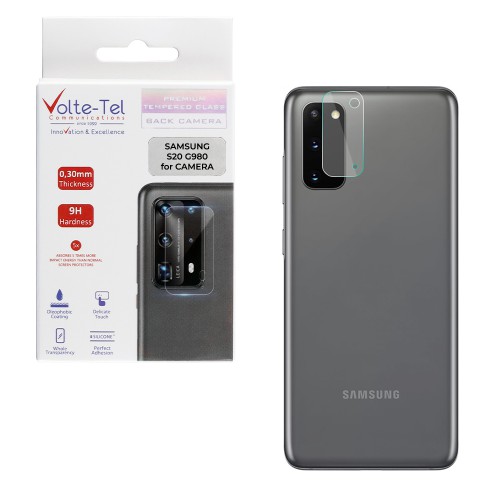 VOLTE-TEL TEMPERED GLASS SAMSUNG S20 G980 6.2" 9H 0.30mm FOR CAMERA