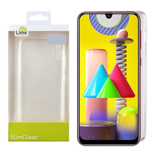 LIME ΘΗΚΗ SAMSUNG M31 M315 6.4" SLIMCLEAR TPU CAMERA GUARD ΔΙΑΦΑΝΗ
