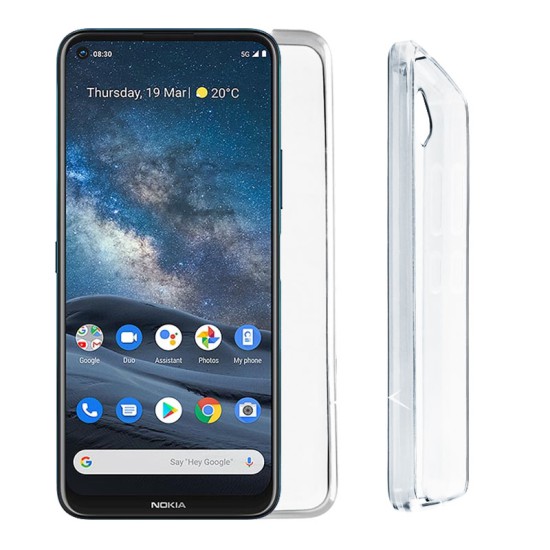 VOLTE-TEL ΘΗΚΗ NOKIA 8.3 6.81" SLIMCOLOR AIR TPU CAMERA GUARD ΔΙΑΦΑΝΗ