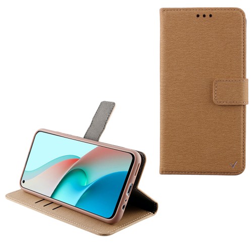 VOLTE-TEL ΘΗΚΗ XIAOMI REDMI NOTE 9 5G 6.53" ALLURE MAGNET BOOK STAND CLIP GOLD