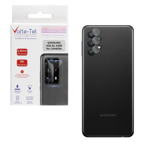 VOLTE-TEL TEMPERED GLASS SAMSUNG A32 5G A326 6.5" 9H 0.30mm FOR CAMERA