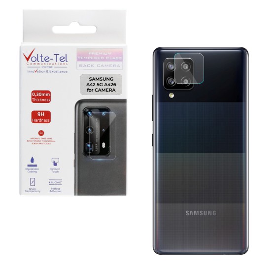 VOLTE-TEL TEMPERED GLASS SAMSUNG A42 5G A426 6.5" 9H 0.30mm FOR CAMERA