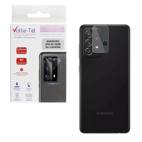 VOLTE-TEL TEMPERED GLASS SAMSUNG A52 5G A526 6.5" 9H 0.30mm FOR CAMERA