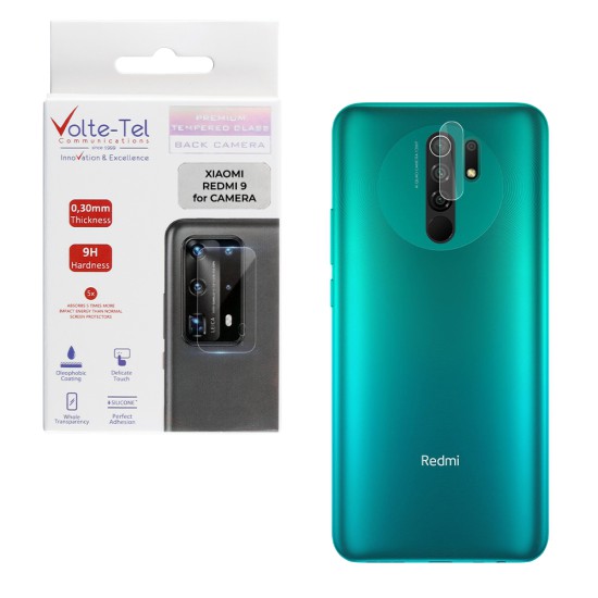 VOLTE-TEL TEMPERED GLASS XIAOMI REDMI 9 6.53" 9H 0.30mm FOR CAMERA