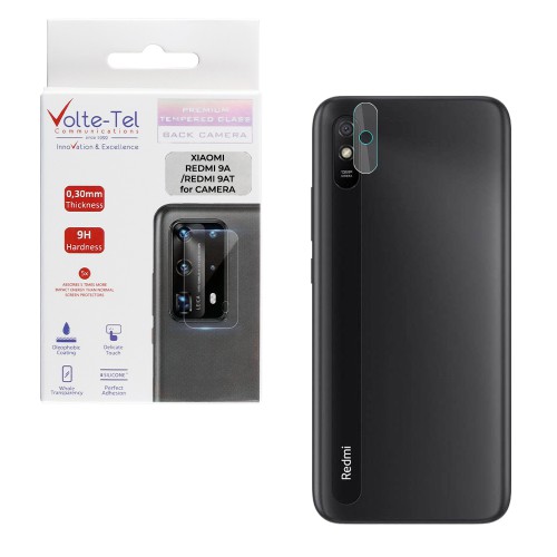 VOLTE-TEL TEMPERED GLASS XIAOMI REDMI 9A/REDMI 9AT 6.53" 9H 0.30mm FOR CAMERA