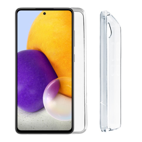 VOLTE-TEL ΘΗΚΗ SAMSUNG A72 A725/A726 6.7" SLIMCOLOR AIR TPU CAMERA GUARD ΔΙΑΦΑΝΗ