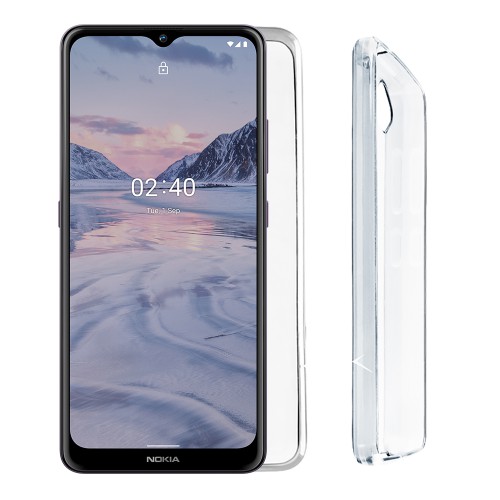 VOLTE-TEL ΘΗΚΗ NOKIA 2.4 6.5" SLIMCOLOR AIR TPU CAMERA GUARD ΔΙΑΦΑΝΗ