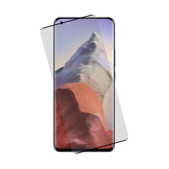 IDOL 1991 TEMPERED GLASS XIAOMI MI 11/MI 11 PRO/MI 11 ULTRA 6.81" 9H 0.30mm 3D EDGE GLUE SEMI CURVED FINGER UNLOCK BLACK