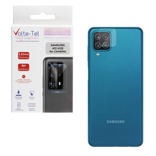 VOLTE-TEL TEMPERED GLASS SAMSUNG A12 A125/A12 NACHO A127 6.5" 9H 0.30mm FOR CAMERA