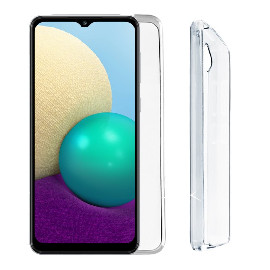 VOLTE-TEL ΘΗΚΗ SAMSUNG A02 A022 6.5" SLIMCOLOR AIR TPU CAMERA GUARD ΔΙΑΦΑΝΗ