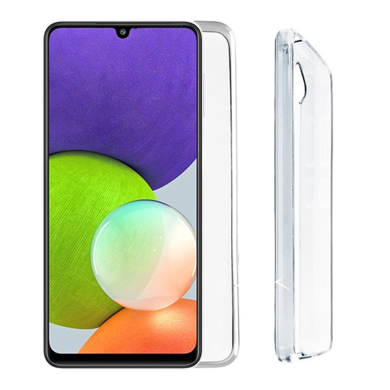 VOLTE-TEL ΘΗΚΗ SAMSUNG A22 4G A225 6.4" SLIMCOLOR AIR TPU CAMERA GUARD ΔΙΑΦΑΝΗ