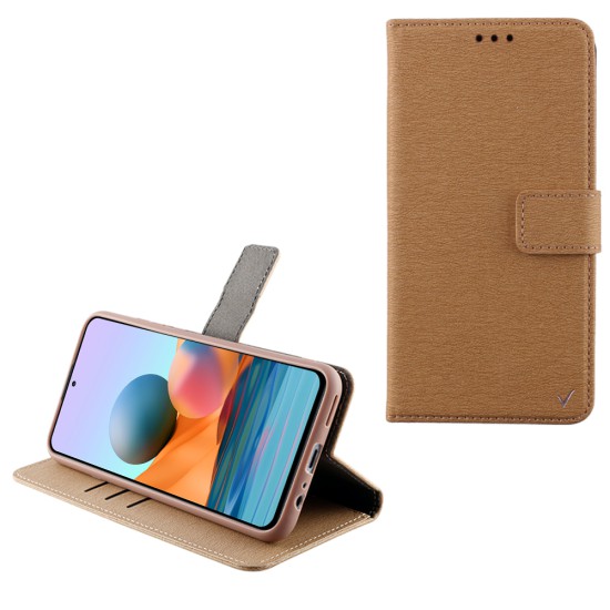 VOLTE-TEL ΘΗΚΗ XIAOMI REDMI NOTE 10 PRO 6.67" ALLURE MAGNET BOOK STAND CLIP GOLD