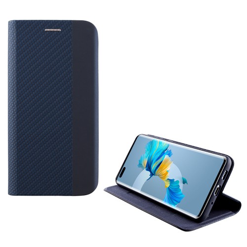 IDOL 1991 ΘΗΚΗ HUAWEI MATE 40 PRO 6.76" ELITE ANTI-RFID BOOK STAND BLUE