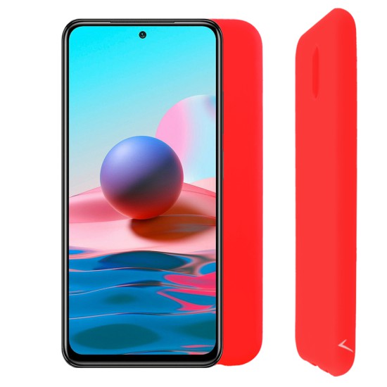 VOLTE-TEL ΘΗΚΗ XIAOMI REDMI NOTE 10 4G/NOTE 10S 6.43" SILICON TPU CAMERA GUARD RED