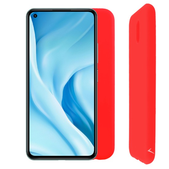 VOLTE-TEL ΘΗΚΗ XIAOMI MI 11 LITE/MI 11 LITE 5G 6.55" SILICON TPU CAMERA GUARD RED