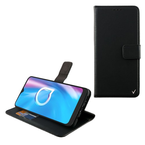 VOLTE-TEL ΘΗΚΗ ALCATEL 1SE 2020 5030D/5030F/5030U 6.22" ALLURE MAGNET BOOK STAND CLIP BLACK