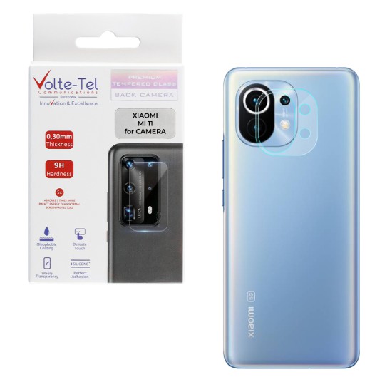 VOLTE-TEL TEMPERED GLASS XIAOMI MI 11 6.81" 9H 0.30mm FOR CAMERA