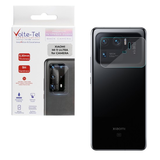 VOLTE-TEL TEMPERED GLASS XIAOMI MI 11 ULTRA 6.81" 9H 0.30mm FOR CAMERA