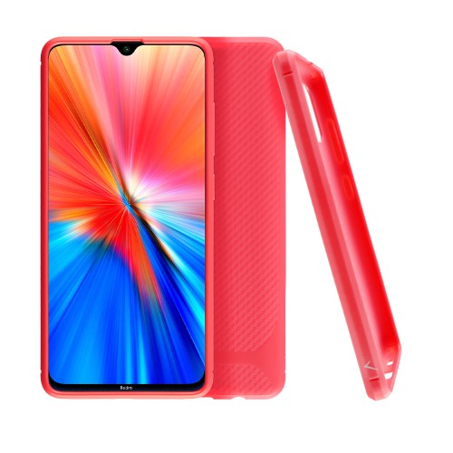 VOLTE-TEL ΘΗΚΗ XIAOMI REDMI NOTE 8 2021/REDMI NOTE 8 6.3" CARBON RUGGED CAMERA PROTECTIVE RED