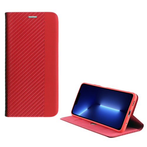 IDOL 1991 ΘΗΚΗ IPHONE 13 PRO 6.1" ELITE ANTI-RFID BOOK STAND RED