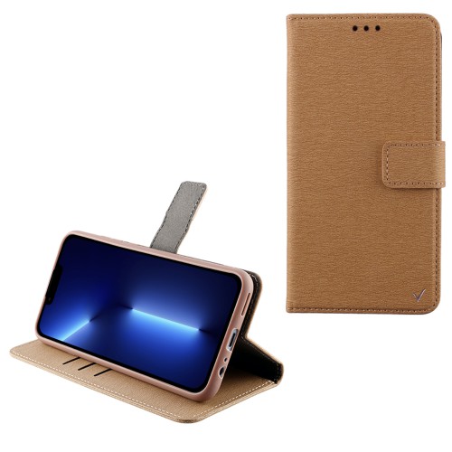 VOLTE-TEL ΘΗΚΗ IPHONE 13 PRO 6.1" ALLURE MAGNET BOOK STAND CLIP GOLD