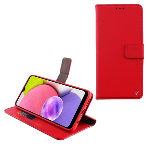 VOLTE-TEL ALLURE ΘΗΚΗ SAMSUNG A03s A037 6.5in  MAGNET BOOK STAND CLIP RED