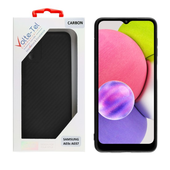 VOLTE-TEL CARBON ΘΗΚΗ SAMSUNG A03s A037 6.5in  CAMERA PROTECTIVE BLACK