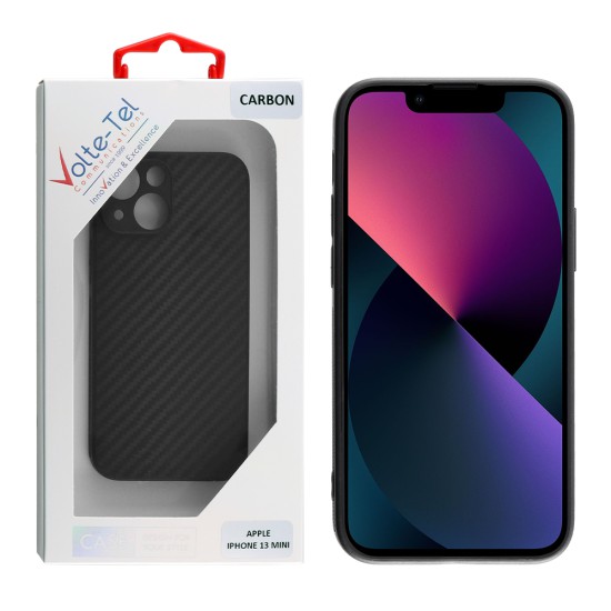 VOLTE-TEL CARBON ΘΗΚΗ IPHONE 13 MINI 5.4in  CAMERA PROTECTIVE BLACK