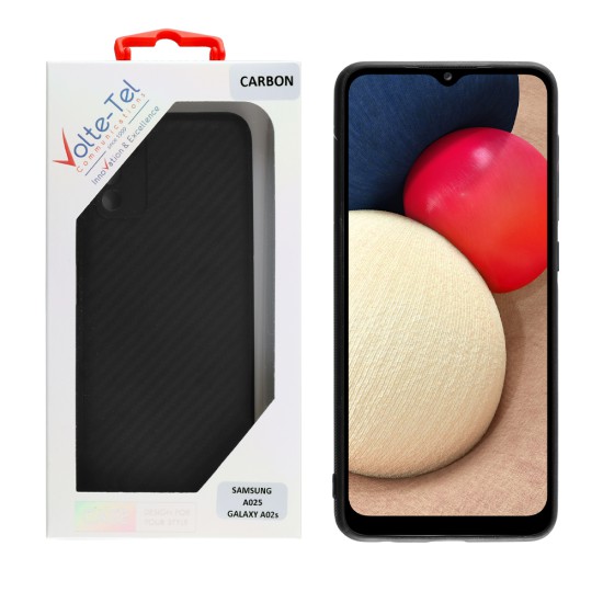 VOLTE-TEL CARBON ΘΗΚΗ SAMSUNG A02s A025 6.5in  CAMERA PROTECTIVE BLACK