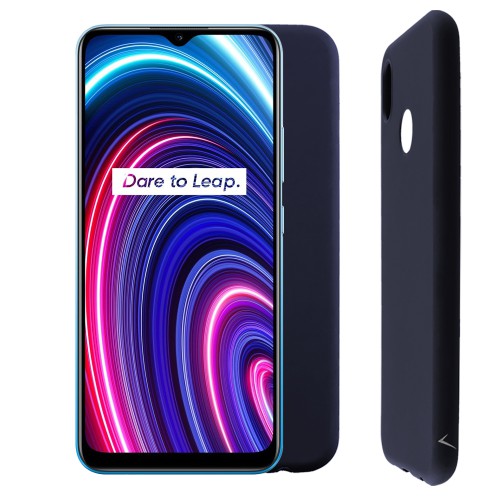 VOLTE-TEL ΘΗΚΗ REALME C21Y/C25Y 6.5" SILICON TPU CAMERA GUARD BLUE