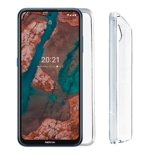 VOLTE-TEL ΘΗΚΗ NOKIA X20 6.67" SLIMCOLOR AIR TPU CAMERA GUARD ΔΙΑΦΑΝΗ