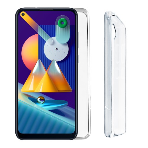 VOLTE-TEL ΘΗΚΗ SAMSUNG M11 M115 6.4" SLIMCOLOR AIR TPU CAMERA GUARD ΔΙΑΦΑΝΗ