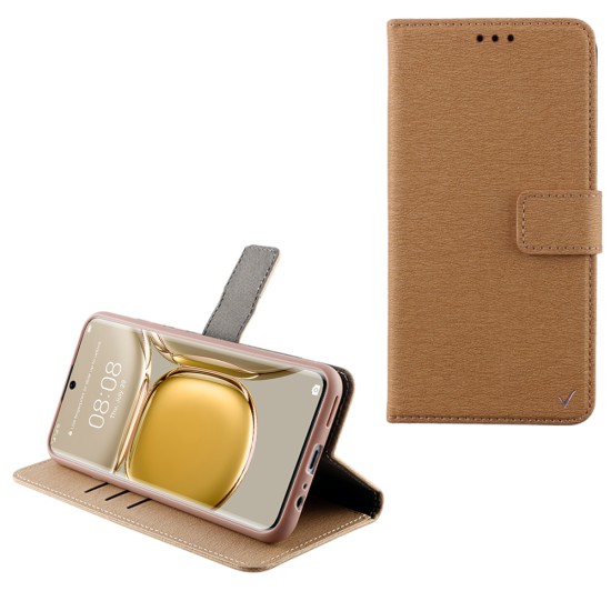 VOLTE-TEL ALLURE ΘΗΚΗ HUAWEI P50 PRO 6.6in MAGNET BOOK STAND CLIP GOLD
