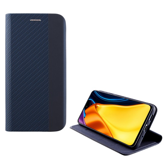 IDOL 1991 ELITE ΘΗΚΗ XIAOMI POCO M3 PRO 4G/POCO M3 PRO 5G 6.5in  ANTI-RFID BOOK STAND BLUE