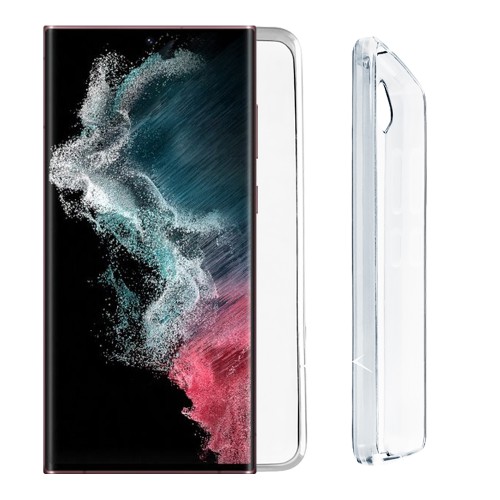 VOLTE-TEL ΘΗΚΗ SAMSUNG S22 ULTRA 5G S908 6.8" SLIMCOLOR AIR TPU CAMERA GUARD ΔΙΑΦΑΝΗ