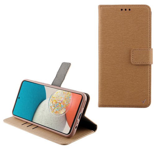 VOLTE-TEL ΘΗΚΗ SAMSUNG A53 5G A536 6.5" ALLURE MAGNET BOOK STAND CLIP GOLD