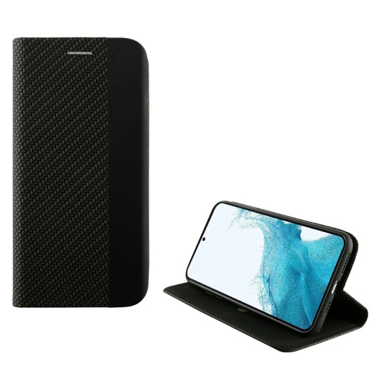 IDOL 1991 ELITE ΘΗΚΗ SAMSUNG S22 5G S901 6.1in  ANTI-RFID BOOK STAND BLACK