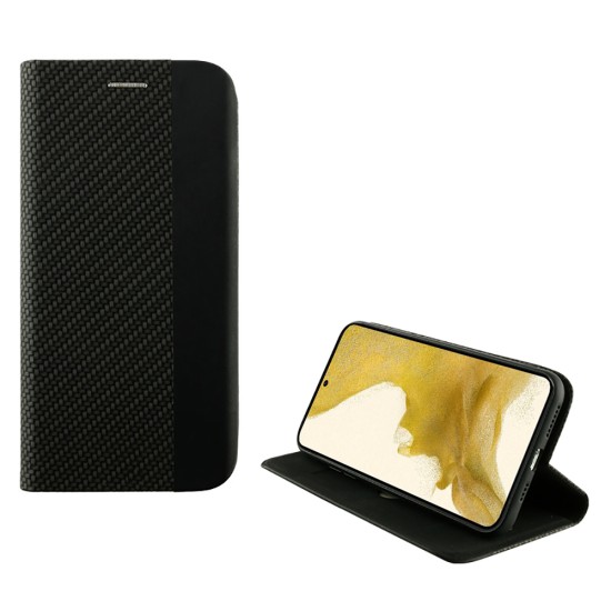 IDOL 1991 ELITE ΘΗΚΗ SAMSUNG S22 PLUS 5G S906 6.55in  ANTI-RFID BOOK STAND BLACK