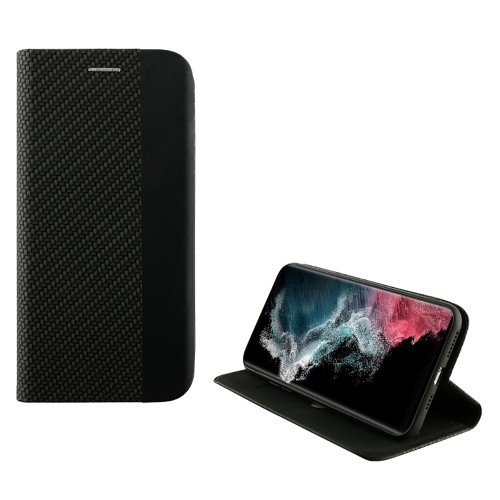 IDOL 1991 ELITE ΘΗΚΗ SAMSUNG S22 ULTRA 5G S908 6.8in  ANTI-RFID BOOK STAND BLACK