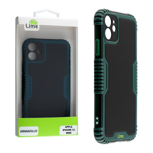 LIME ΘΗΚΗ IPHONE 12 MINI 5.4" ARMADILLO FULL CAMERA PROTECTION GREEN