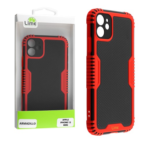 LIME ΘΗΚΗ IPHONE 12 MINI 5.4" ARMADILLO FULL CAMERA PROTECTION RED