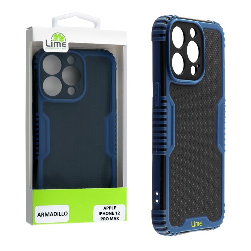 LIME ΘΗΚΗ IPHONE 12 PRO MAX 6.7" ARMADILLO FULL CAMERA PROTECTION BLUE