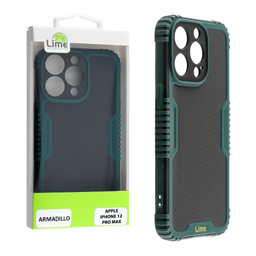 LIME ΘΗΚΗ IPHONE 12 PRO MAX 6.7" ARMADILLO FULL CAMERA PROTECTION GREEN