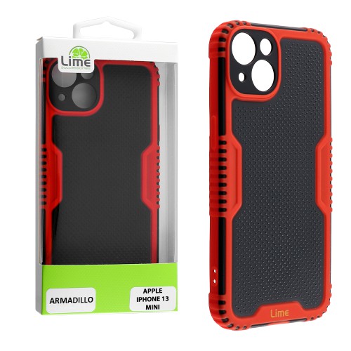 LIME ΘΗΚΗ IPHONE 13 MINI 5.4" ARMADILLO FULL CAMERA PROTECTION RED