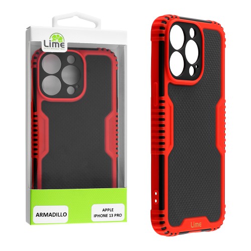 LIME ΘΗΚΗ IPHONE 13 PRO 6.1" ARMADILLO FULL CAMERA PROTECTION RED