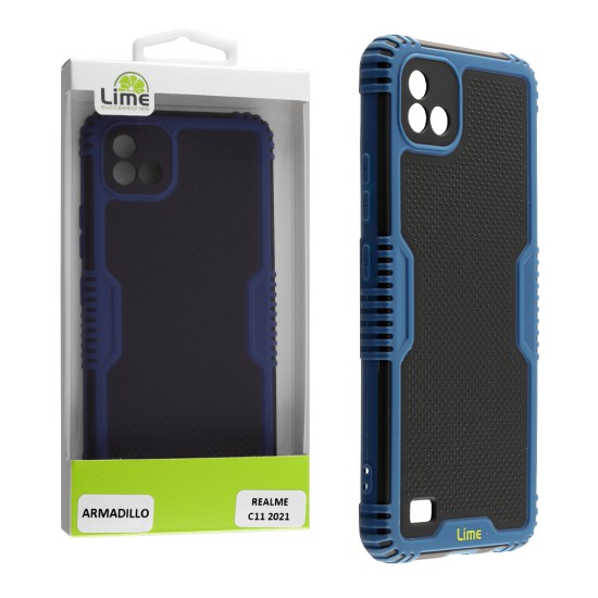 LIME ΘΗΚΗ REALME C11 2021 6.52" ARMADILLO FULL CAMERA PROTECTION BLUE