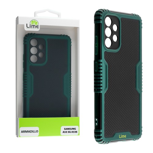 LIME ΘΗΚΗ SAMSUNG A53 5G A536 6.5" ARMADILLO FULL CAMERA PROTECTION GREEN